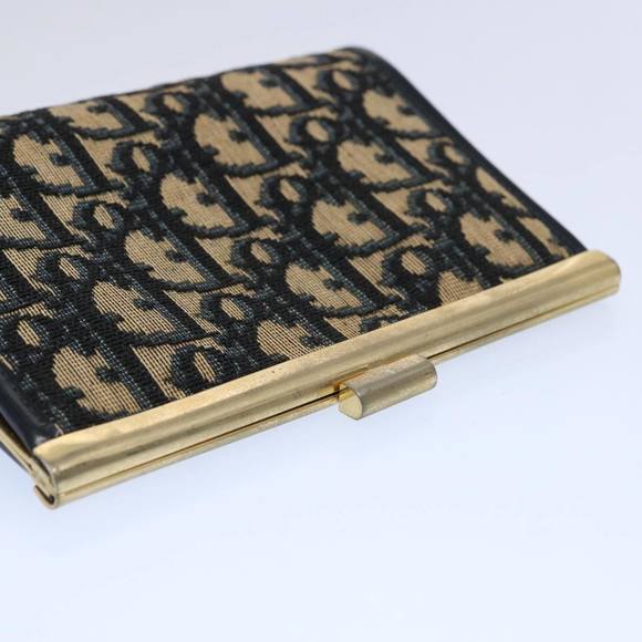 Christian Dior Trotter Canvas Pouch Navy Auth ep2830 - Picture 5 of 15